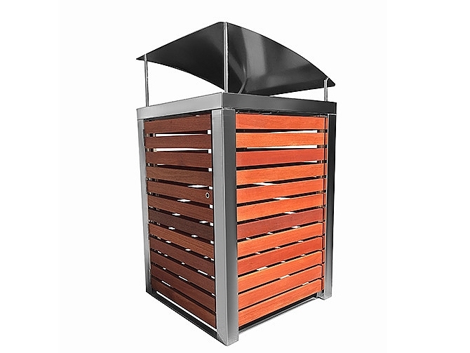 Bennelong Bin Enclosure - Angled Hood Option